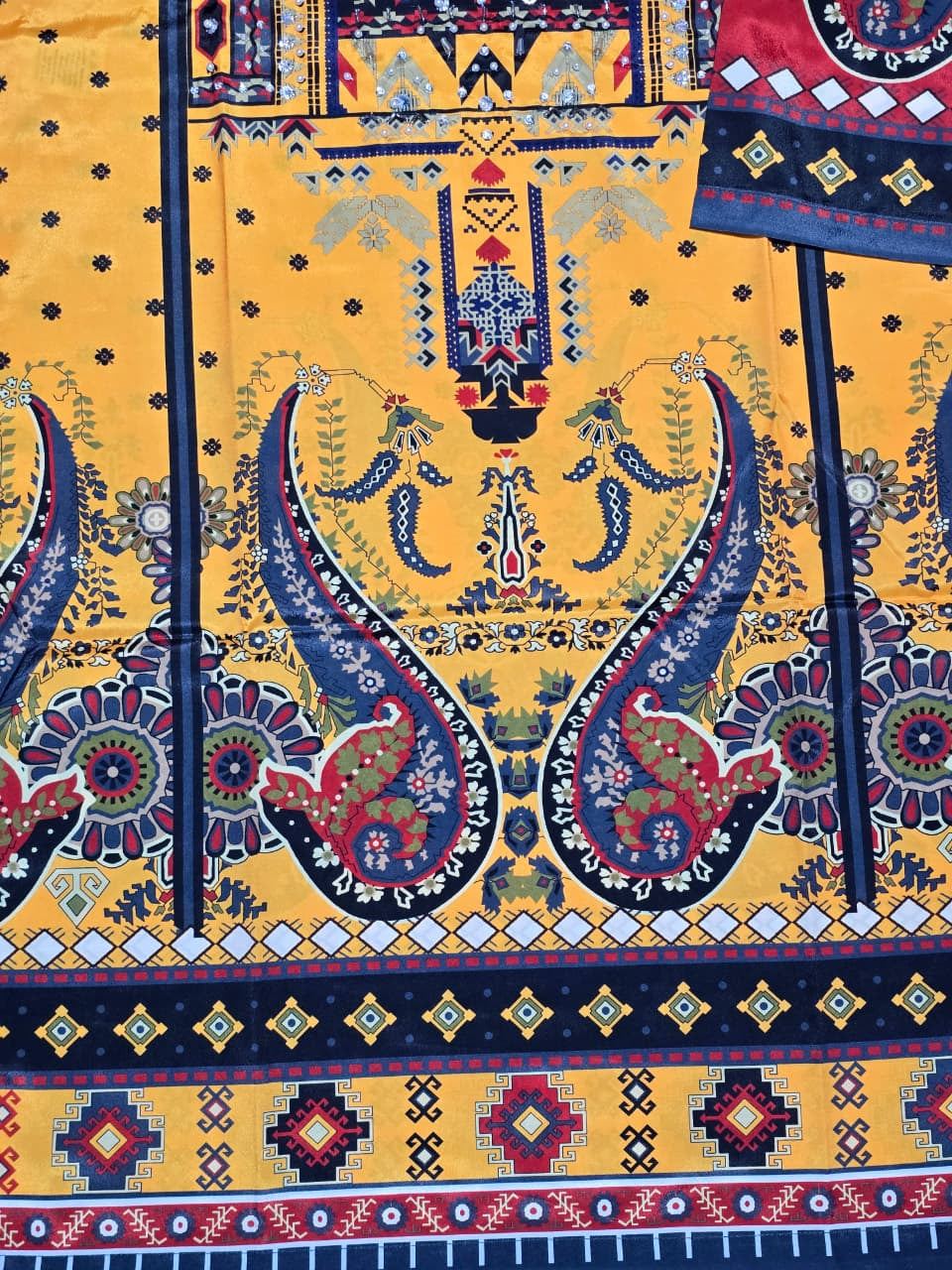 ZarPosh ( 3 Piece Silk Printed Suite )